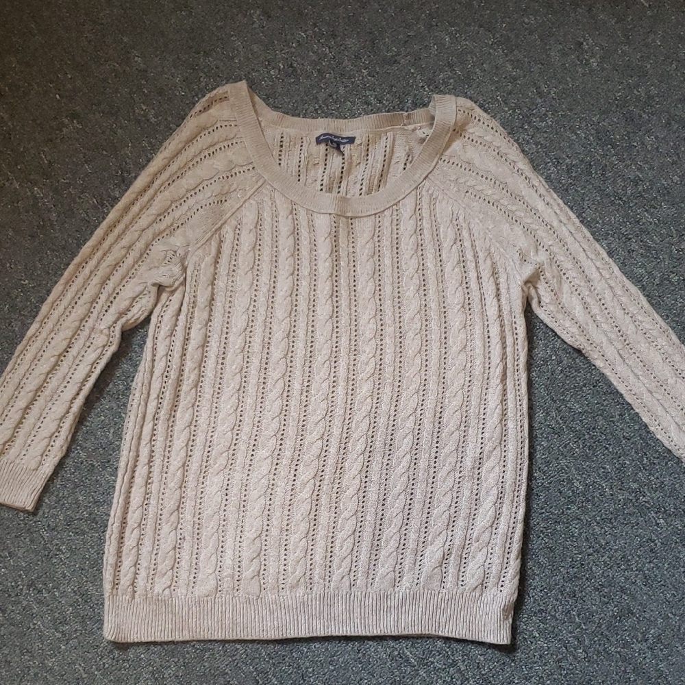 American Eagle Outfitters Beige Sweater M